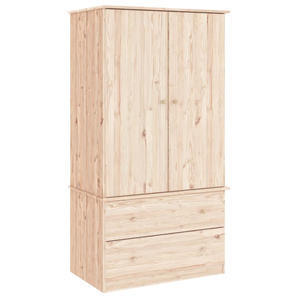 Garderobe Alta 90X55X170 Cm Heltre Furu
