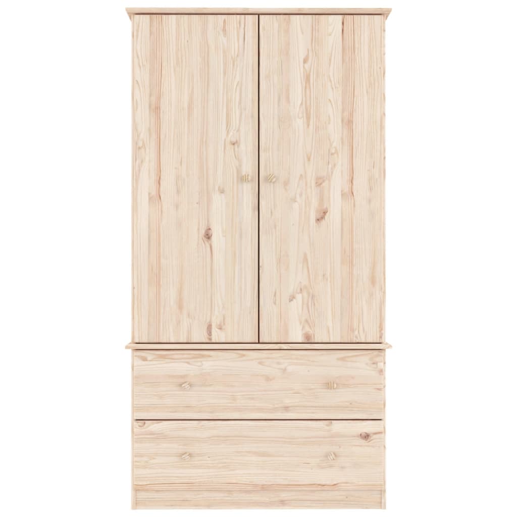 Garderobe Alta 90X55X170 Cm Heltre Furu