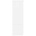 Garderobe Alta Hvit 90X55X170 Cm Heltre Furu