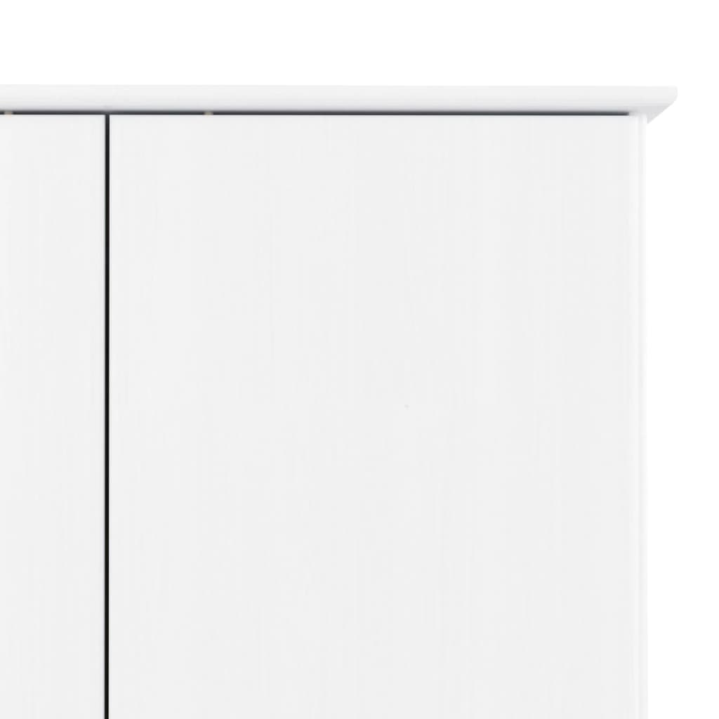Garderobe Alta Hvit 90X55X170 Cm Heltre Furu