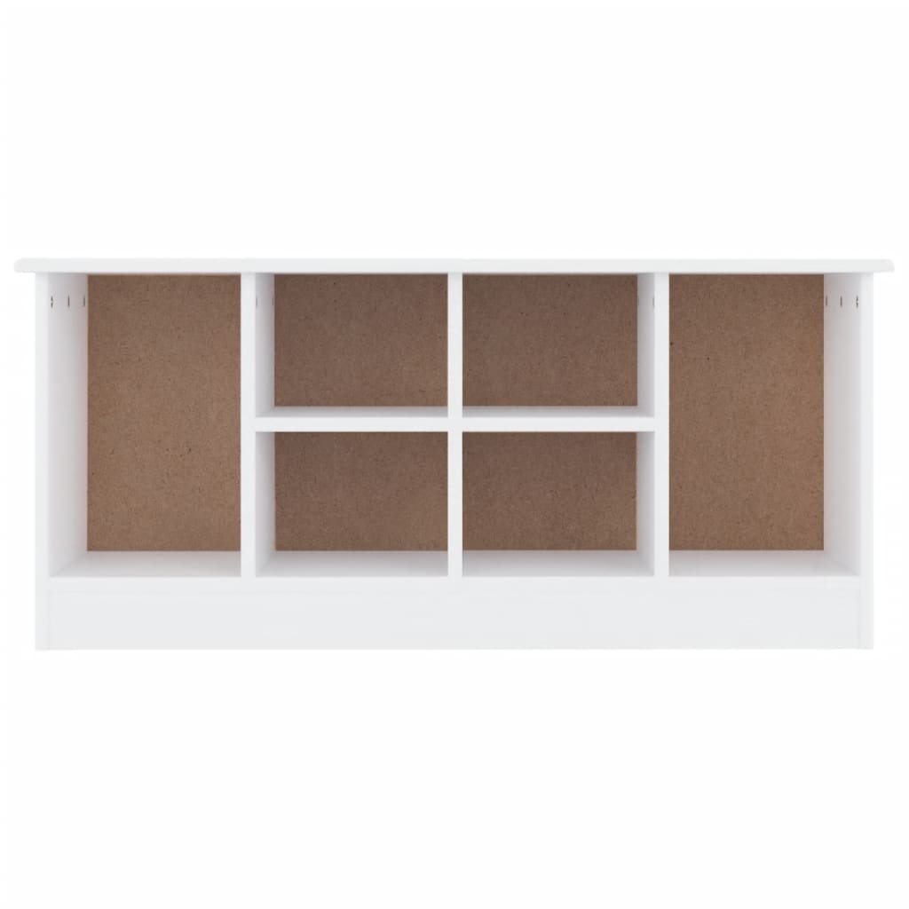 Skobenk Alta Hvit 100X35X45 Cm Heltre Furu