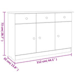 Skjenk Alta 112X35X73 Cm Heltre Furu