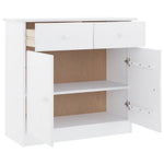 Skjenk Alta Hvit 77X35X73 Cm Heltre Furu
