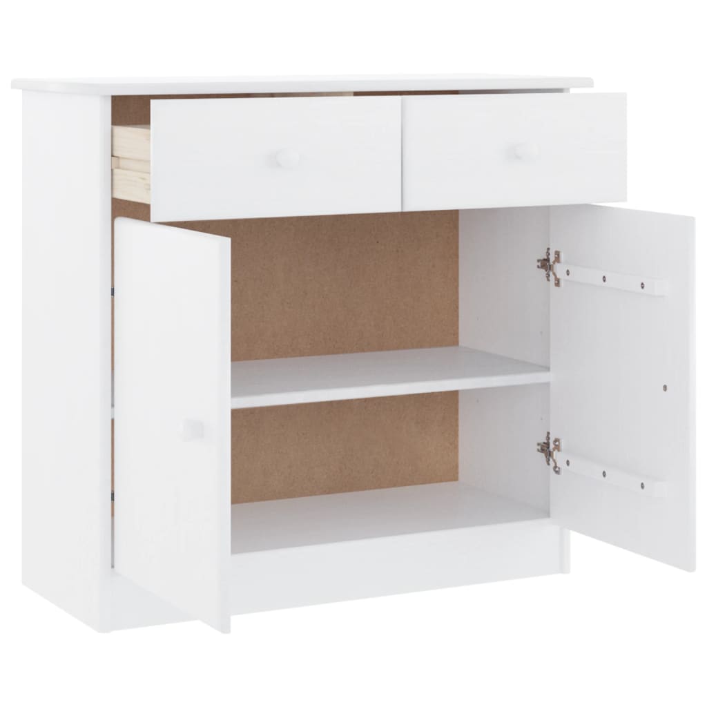 Skjenk Alta Hvit 77X35X73 Cm Heltre Furu