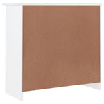 Skjenk Alta Hvit 77X35X73 Cm Heltre Furu