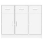 Skjenk Hvit 91X28X75 Cm Konstruert Tre