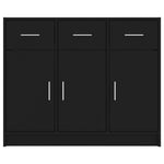 Skjenk Svart 91X28X75 Cm Konstruert Tre