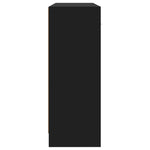 Skjenk Svart 91X28X75 Cm Konstruert Tre
