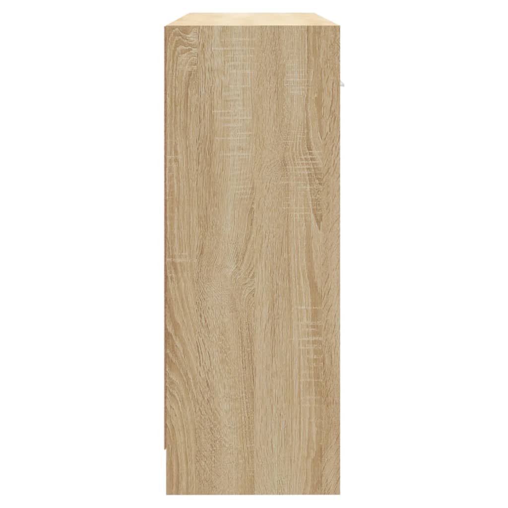 Skjenk Sonoma Eik 91X28X75 Cm Konstruert Tre
