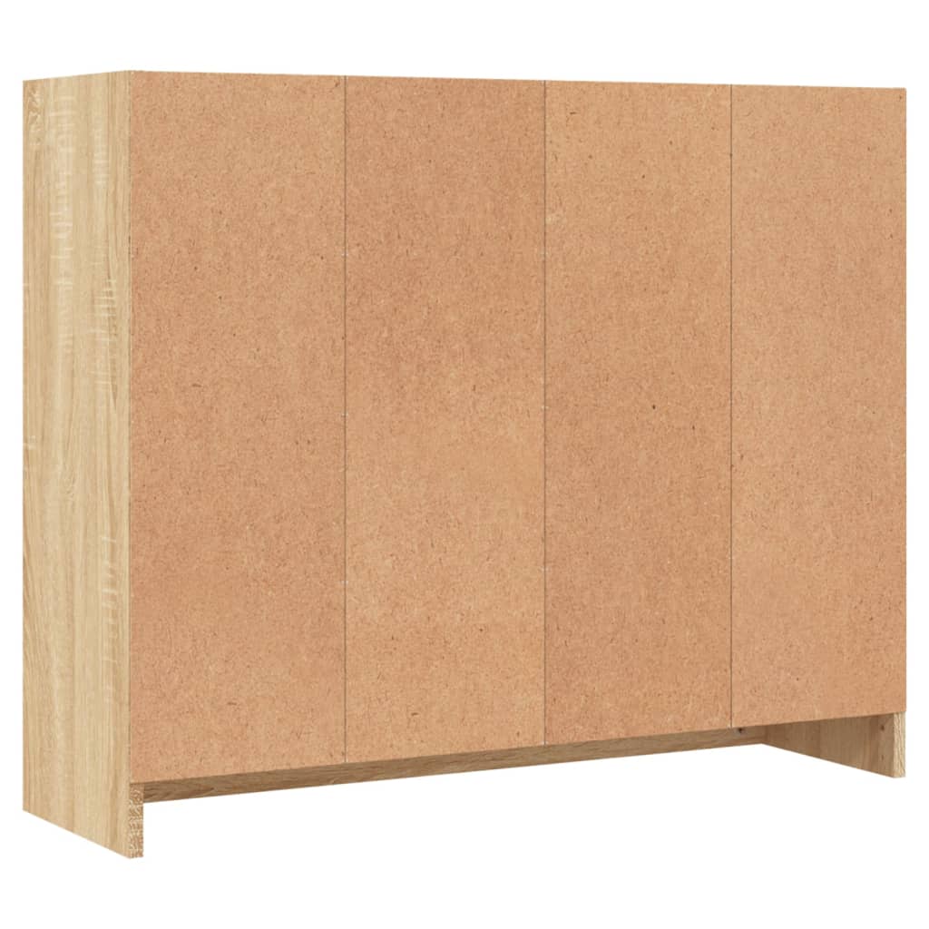 Skjenk Sonoma Eik 91X28X75 Cm Konstruert Tre