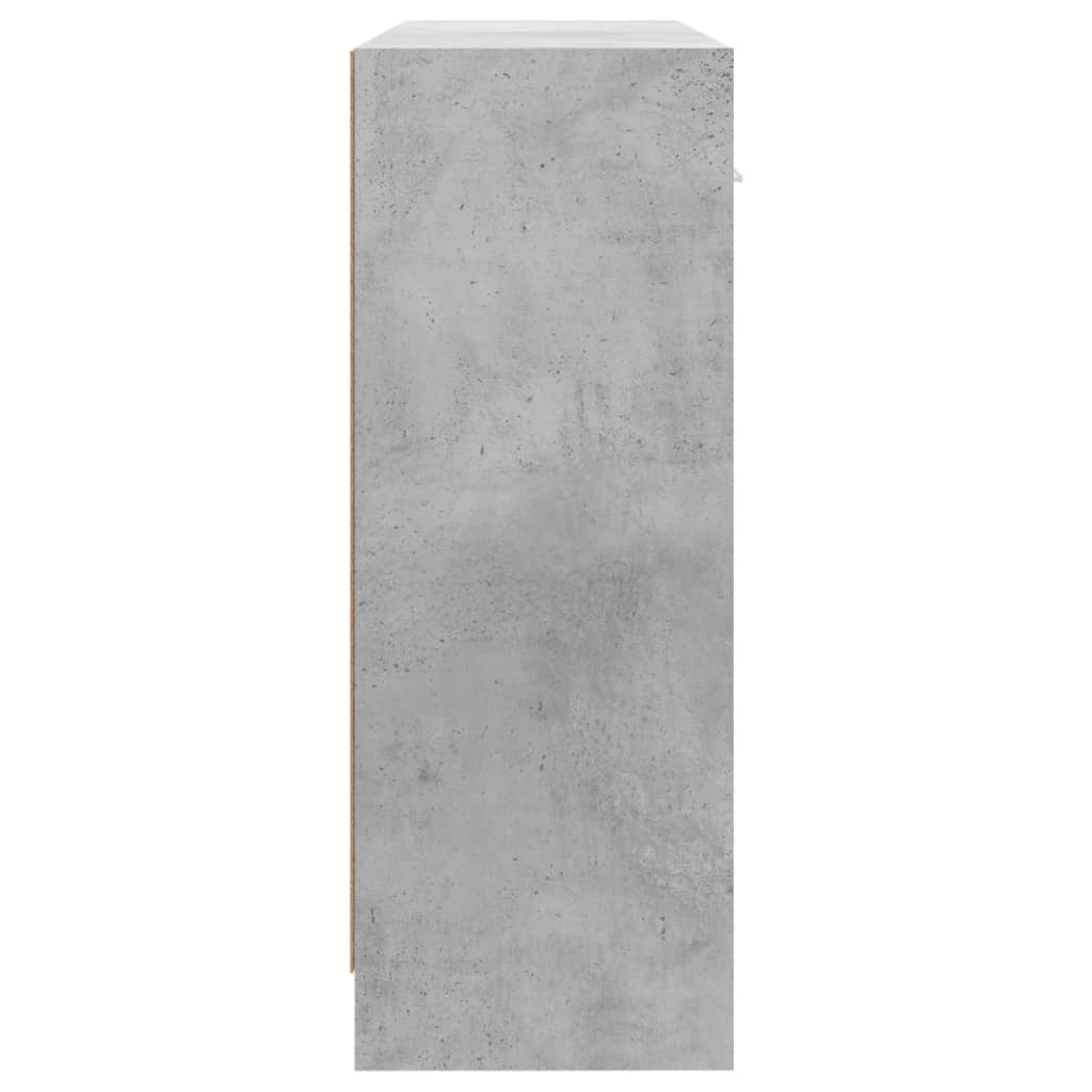 Skjenk Betonggrå 91X28X75 Cm Konstruert Tre
