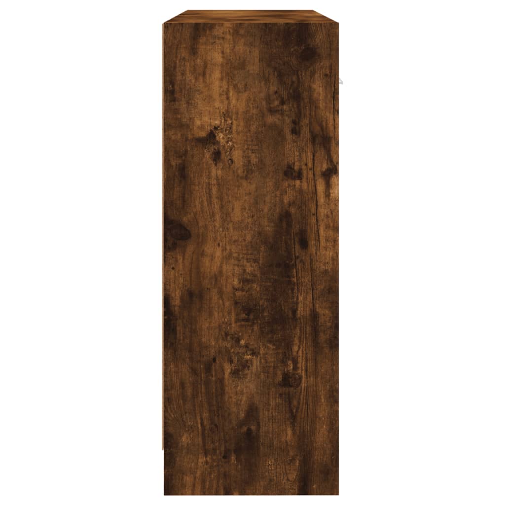 Skjenk Røkt Eik 91X28X75 Cm Konstruert Tre