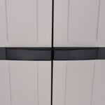 Oppbevaringsskap For Hage Grå Og Svart 65X37X165 Cm Pp