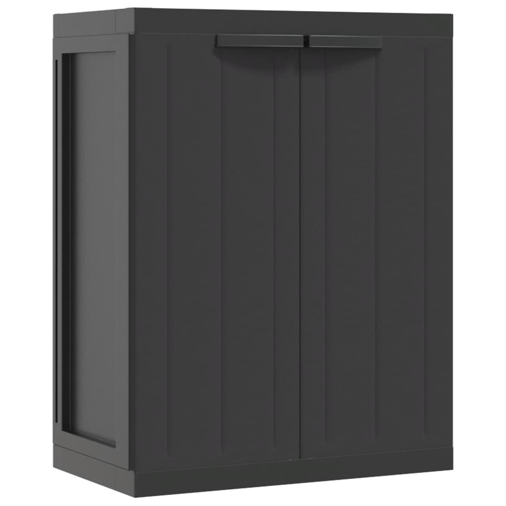 Oppbevaringsskap For Hage Svart 65X37X85 Cm Pp