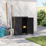 Oppbevaringsskap For Hage Svart 65X37X85 Cm Pp