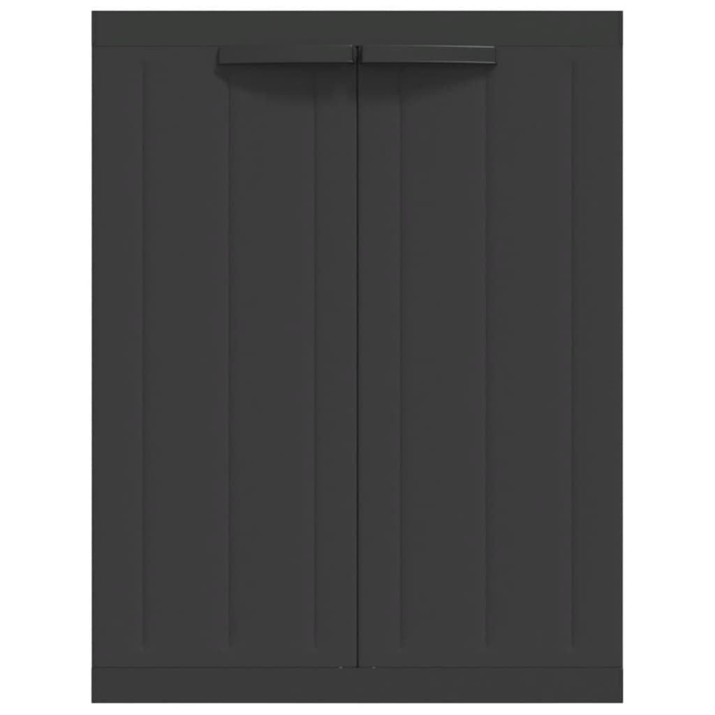 Oppbevaringsskap For Hage Svart 65X37X85 Cm Pp