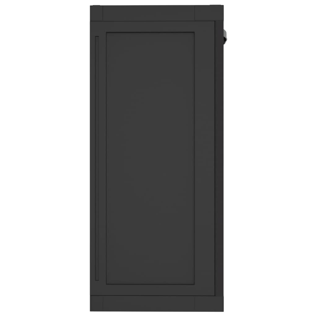 Oppbevaringsskap For Hage Svart 65X37X85 Cm Pp