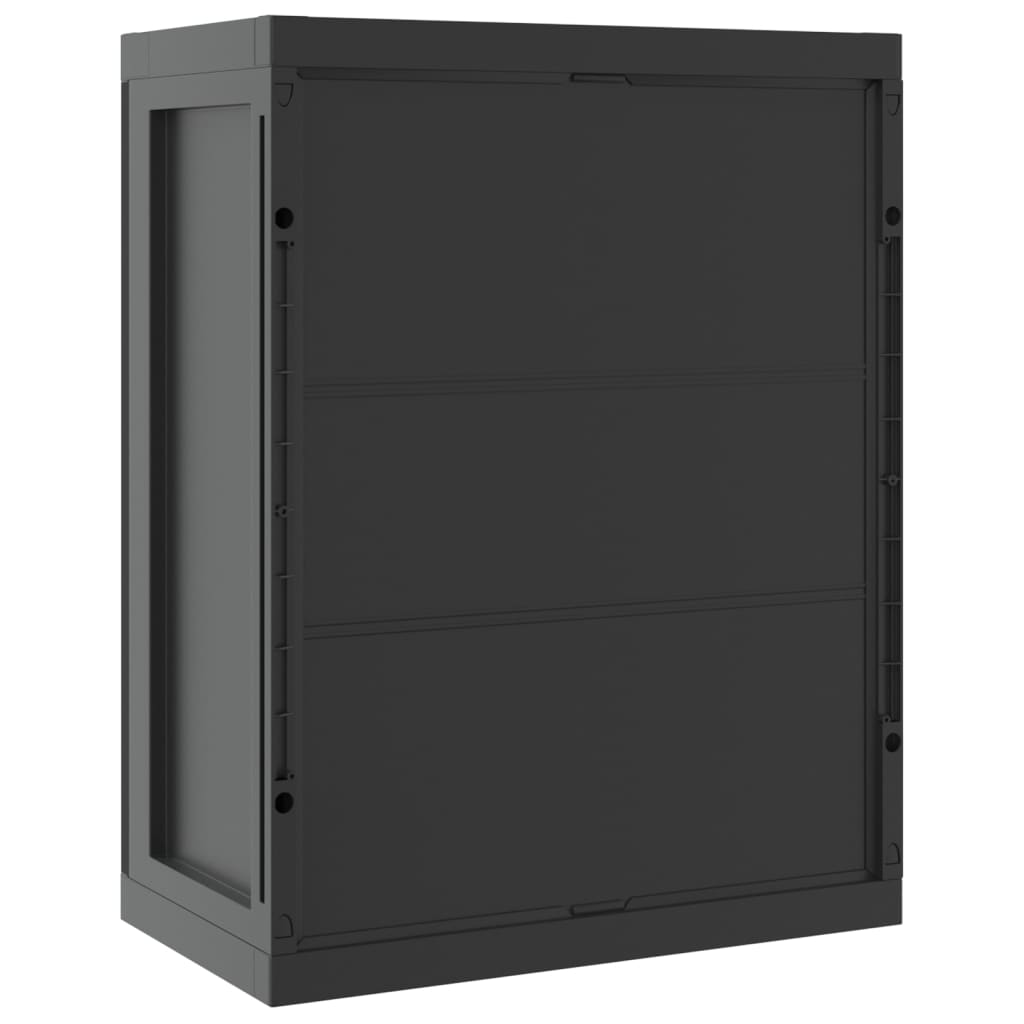 Oppbevaringsskap For Hage Svart 65X37X85 Cm Pp