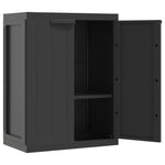 Oppbevaringsskap For Hage Svart 65X37X85 Cm Pp