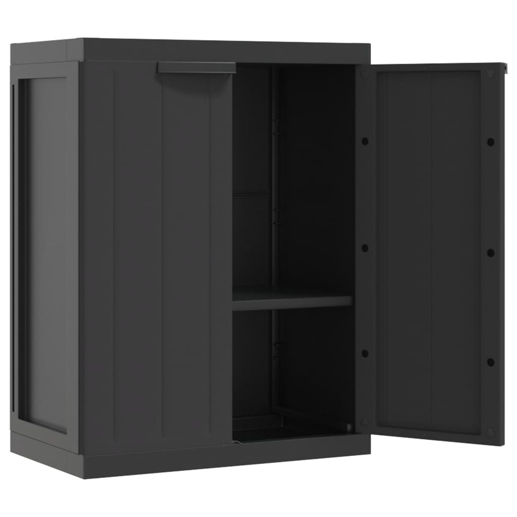 Oppbevaringsskap For Hage Svart 65X37X85 Cm Pp