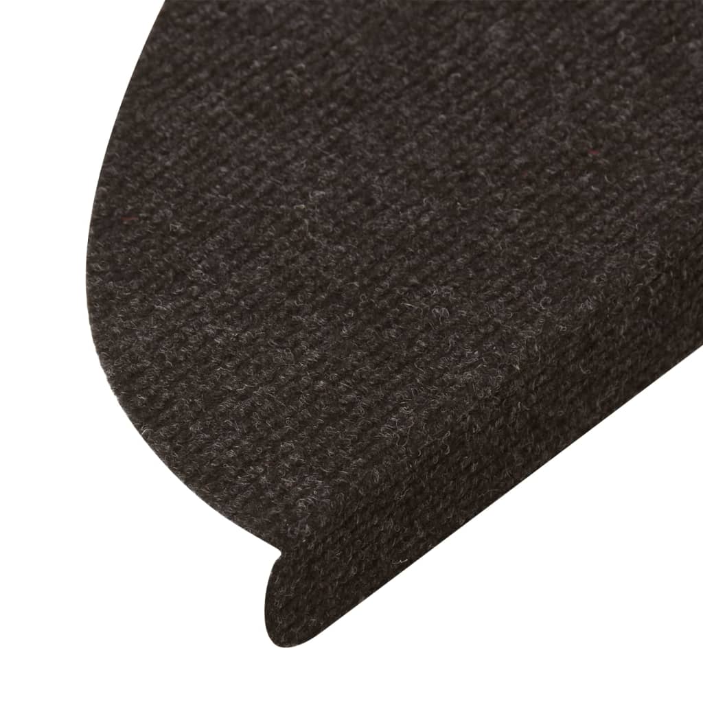 Selvklebende Trappematter 10 Stk Svart 65X22,5X3,5 Cm