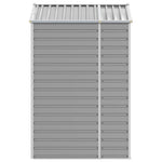 Hageskur Lysegrå 191X130X198 Cm Galvanisert Stål