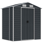 Hageskur Antrasitt 191X130X198 Cm Galvanisert Stål