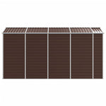 Hageskur Brun 191X385X198 Cm Galvanisert Stål