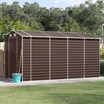 Hageskur Brun 191X385X198 Cm Galvanisert Stål