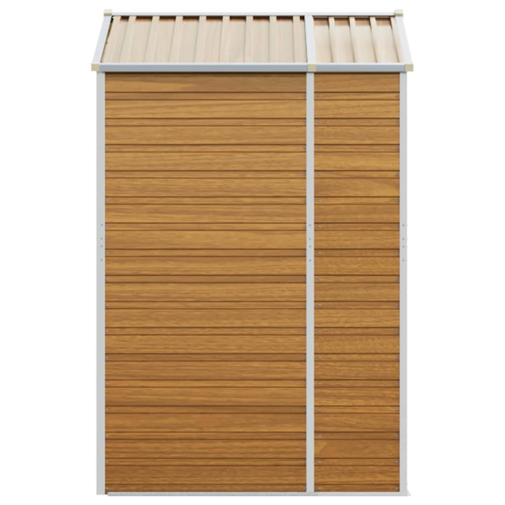 Hageskur Lysebrun 191X130X198 Cm Galvanisert Stål