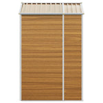 Hageskur Lysebrun 191X130X198 Cm Galvanisert Stål