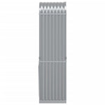 Vedholder Lysegrå 40X45X170 Cm Galvanisert Stål