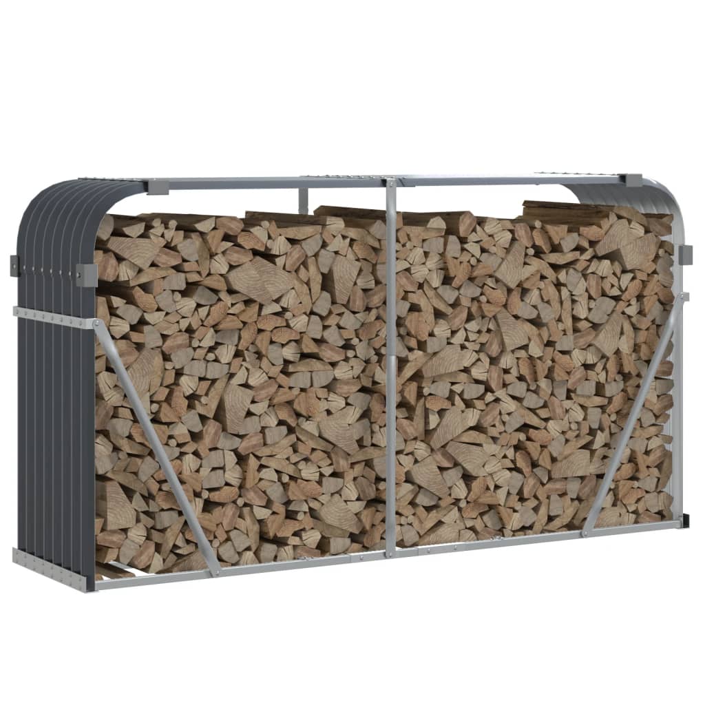 Vedholder Antrasitt 180X45X100 Cm Galvanisert Stål