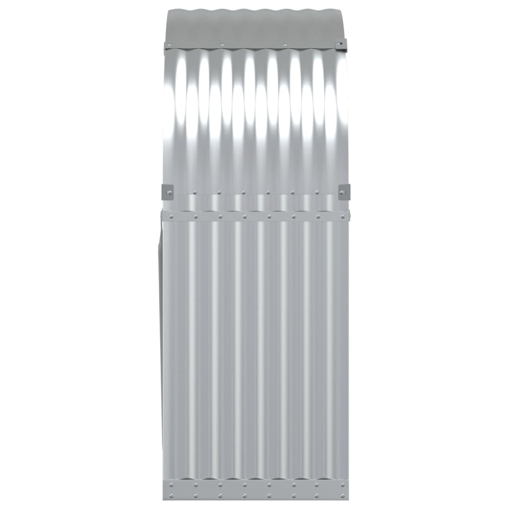 Vedholder Sølv 80X45X120 Cm Galvanisert Stål