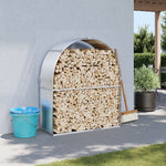 Vedholder Sølv 120X45X140 Cm Galvanisert Stål