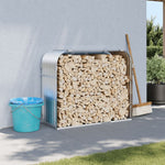 Vedholder Sølv 120X45X100 Cm Galvanisert Stål