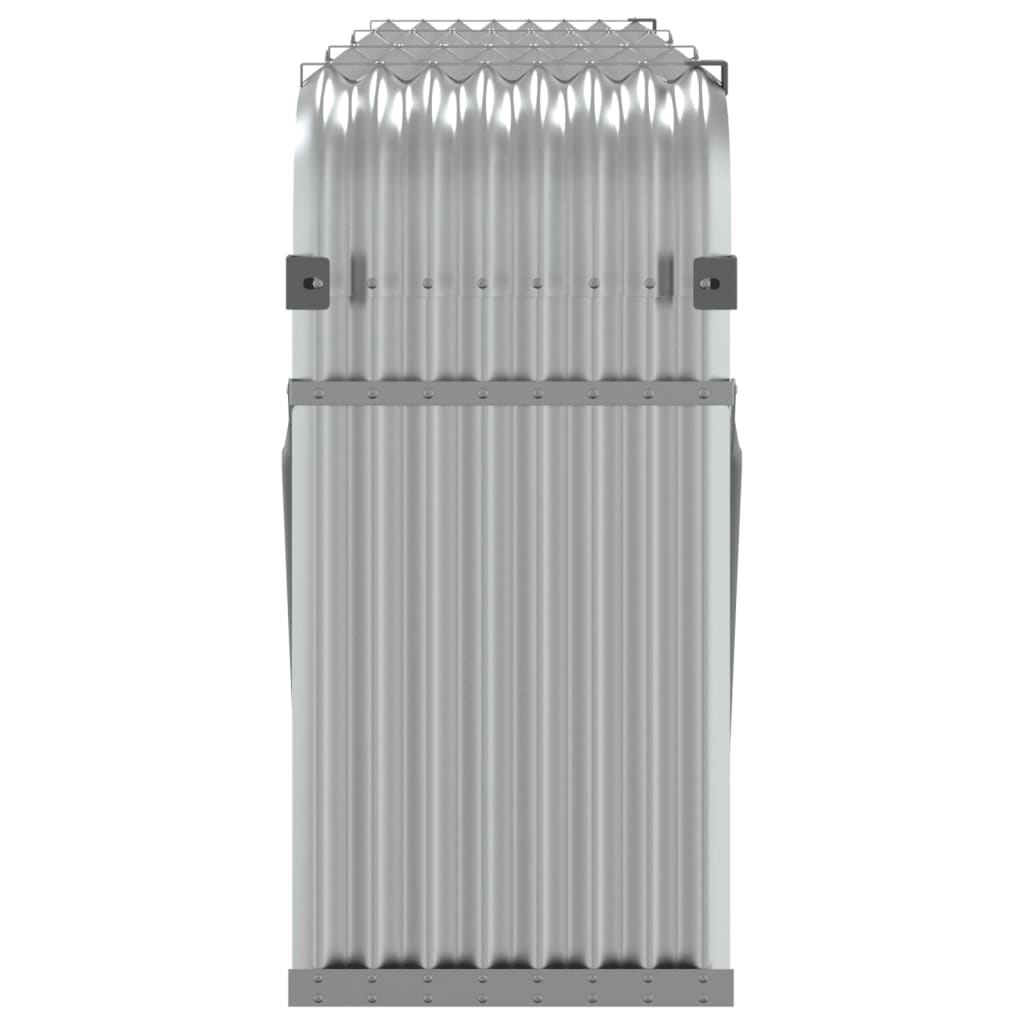 Vedholder Sølv 234X45X100 Cm Galvanisert Stål