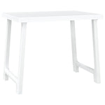 Campingbord Hvit 79X56X64 Cm Pp Tre-Utseende