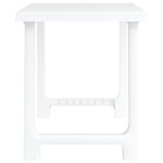 Campingbord Hvit 79X56X64 Cm Pp Tre-Utseende