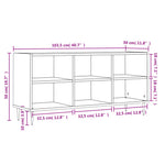 Tv-Benk Sonoma Eik 103,5X30X50 Cm Konstruert Tre