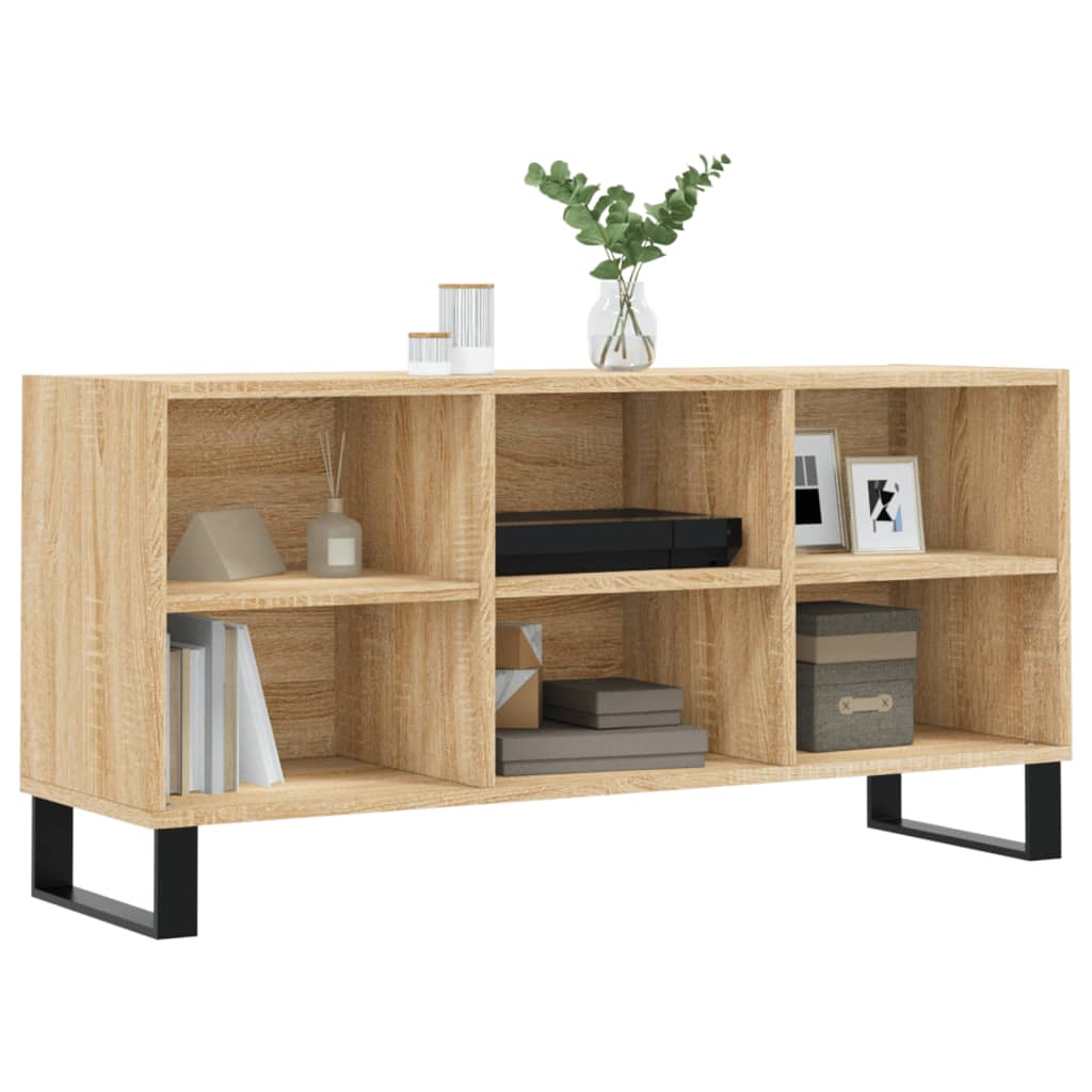 Tv-Benk Sonoma Eik 103,5X30X50 Cm Konstruert Tre