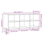Tv-Benk Sonoma Eik 103,5X30X50 Cm Konstruert Tre