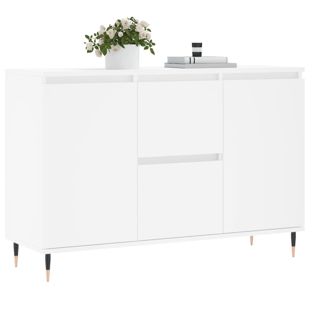 Skjenk Hvit 104X35X70 Cm Konstruert Tre