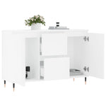 Skjenk Hvit 104X35X70 Cm Konstruert Tre