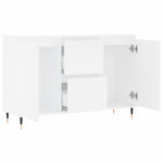 Skjenk Hvit 104X35X70 Cm Konstruert Tre