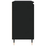 Skjenk Svart Eik 104X35X70 Cm Konstruert Tre