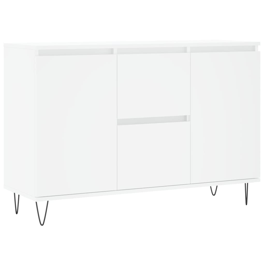 Skjenk Hvit 104X35X70 Cm Konstruert Tre