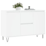 Skjenk Hvit 104X35X70 Cm Konstruert Tre