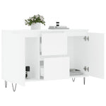 Skjenk Hvit 104X35X70 Cm Konstruert Tre