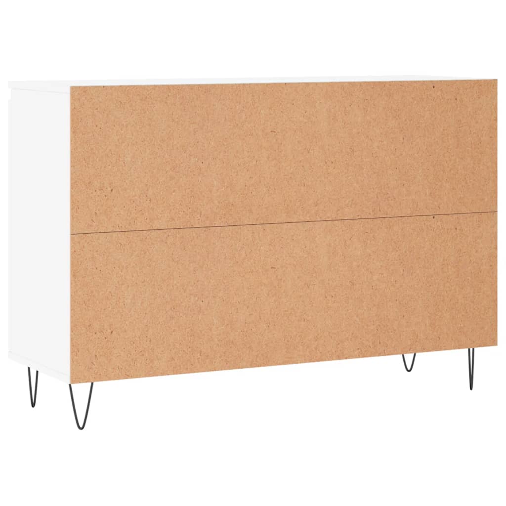 Skjenk Hvit 104X35X70 Cm Konstruert Tre